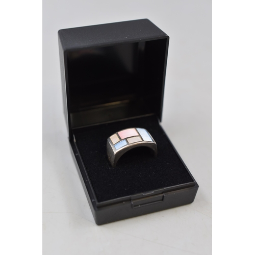 55 - Silver 925 Ring (Size O) Complete with Presentation Box