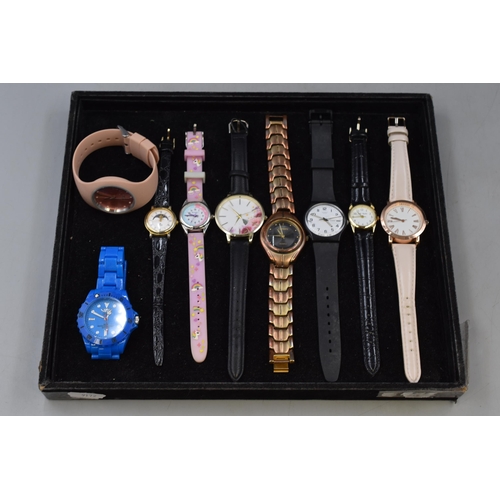 90 - Selection of 9 Watches (Working)