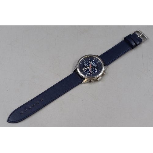 101 - Pulsar Chronograph 100mtr Quartz Watch with Leather Strap (Working)