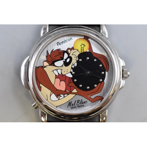 112 - Mel Blanc Looney Tunes Voice Watch in Case (Working)