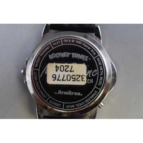 112 - Mel Blanc Looney Tunes Voice Watch in Case (Working)