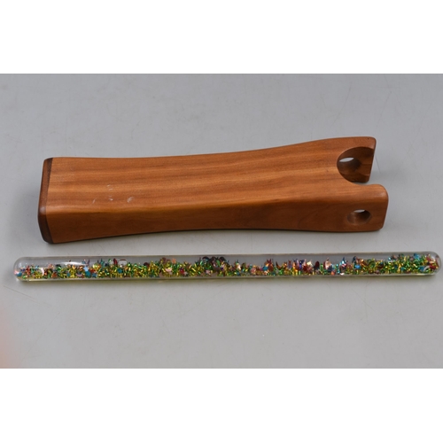 119 - Wooden Kaleidoscope with Prismatic Wand