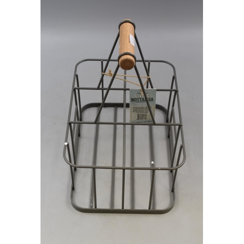 753 - Kitchen Craft Living Nostalgia Milk Bottle/Wine Rack