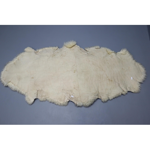 758 - A Large Sheep Skin Rug, Approx 62.5