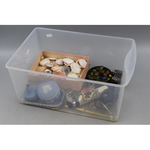 788 - Mixed Selection to include Telescope, Marbles, Sea Shells and more