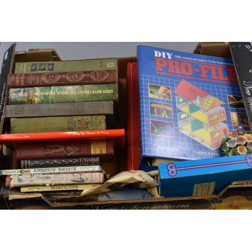 796 - Mixed Lot to include Vintage Books, DIY Books, Soldier Wall plaque and others