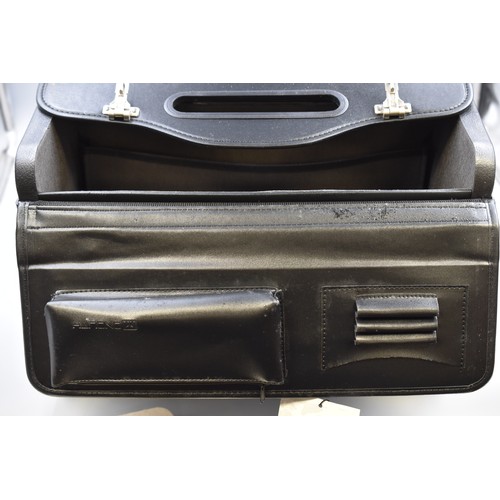 740 - Brand New Leather Look Pilot Case complete with Code locking System .