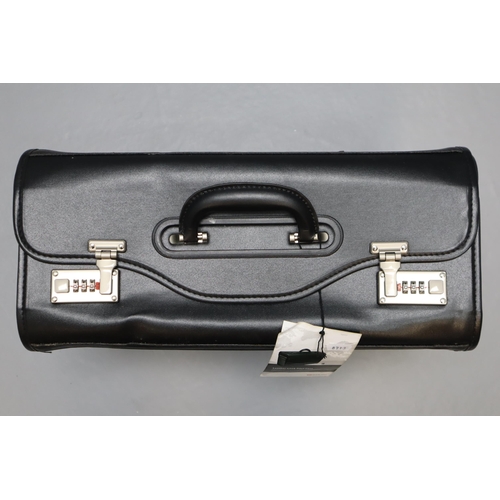 742 - Brand New Leather Look Pilot Case complete with Code locking System