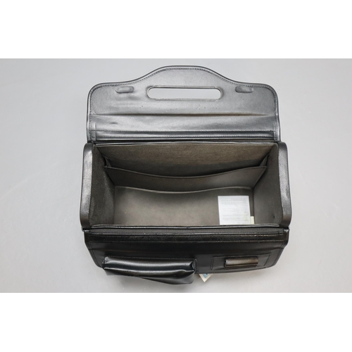 742 - Brand New Leather Look Pilot Case complete with Code locking System