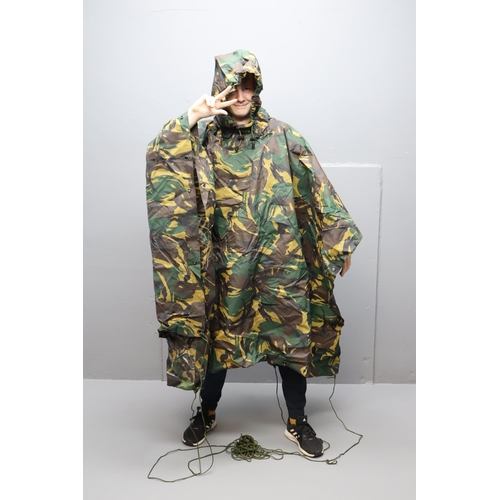 735 - Military Camouflage Style Poncho in Case