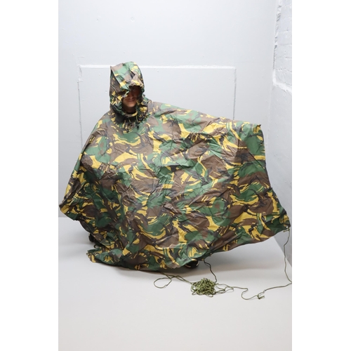 735 - Military Camouflage Style Poncho in Case