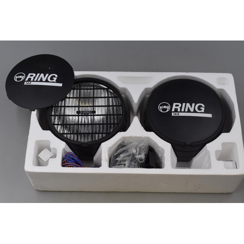 749 - A Pair of Boxed Ring 'Road Runner Deluxe' High Performance Halogen Lamps, With Accessories