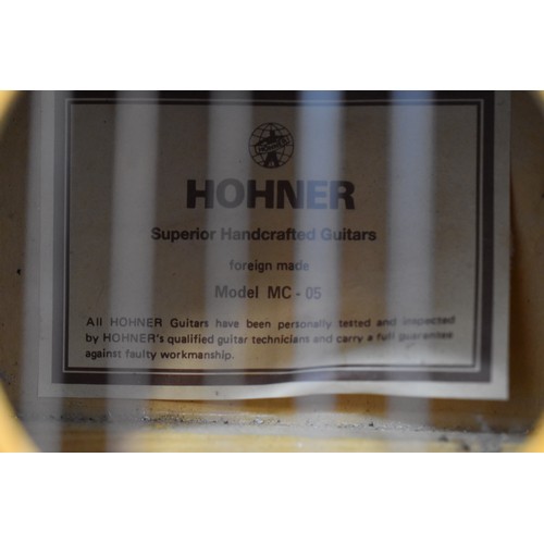 137 - Hohner Six String Acoustic Guitar (needs 1 string replacing)