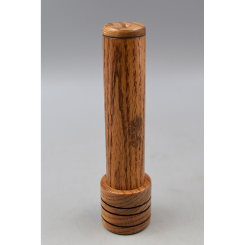 117A - Wooden Kaleidoscope with Rotating Top Approx 8