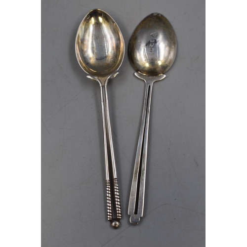 3 - Six Golf Themed Hallmarked Birmingham Silver Tea Spoons (78g) in Presentation Case