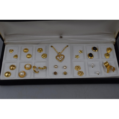 98 - Selection of Jewellery including Necklaces, Earrings and Brooch Complete with Presentation Boxes