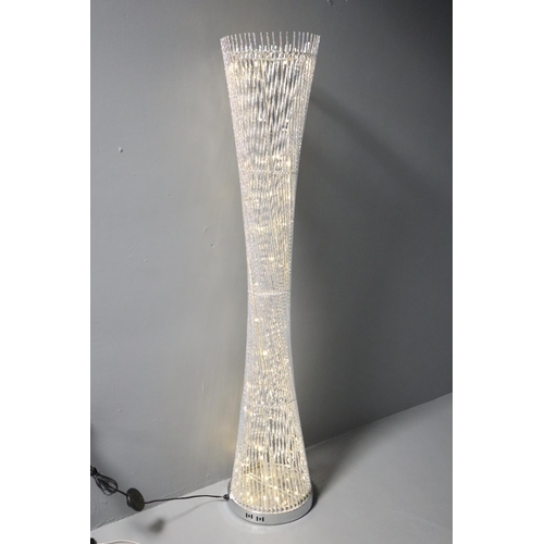 114 - Large LED Standing Floor Lamp (Approx. 140cm). Working.