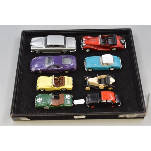 162 - Collection of Eight Pre-Owned Model Cars of Various Makes to Include Triumph TR, Austin, Delahaye Fi... 