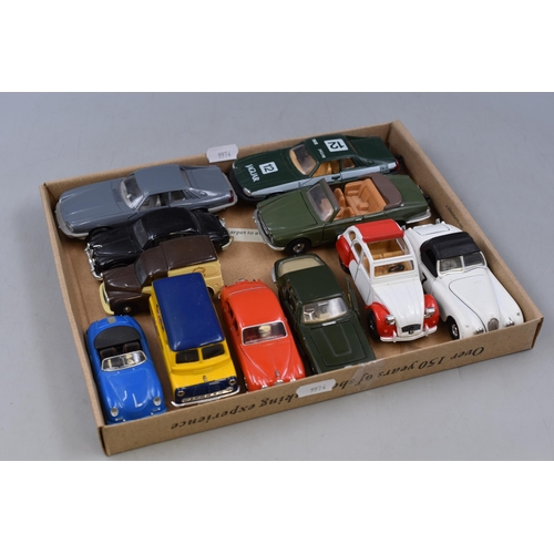 164 - Collection of 10 Corgi Model Cars & One Dinky ( Pre-Owned)