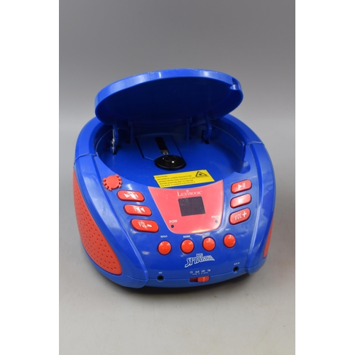 527 - Marvel Spiderman CD Player and a Pair of Flashing Spiderman Wellies (Size 33)