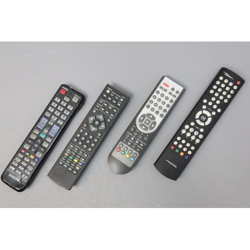 534 - Three Portable Televisions including Samsung, akura and Ferguson complete with 4 Remote Controls (Po... 