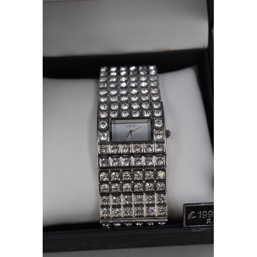 72 - Three Ladies Watches in Presentation Boxes. Includes Sekonda Diamond, Monte Carlo, And Rotary