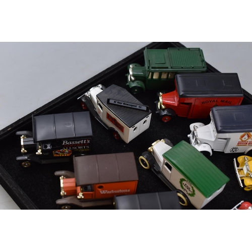 145 - Collection of Unboxed Die-Cast Vintage Model Vehicles Depicting Haulage, Warburtons, Kodak, Bassett'... 