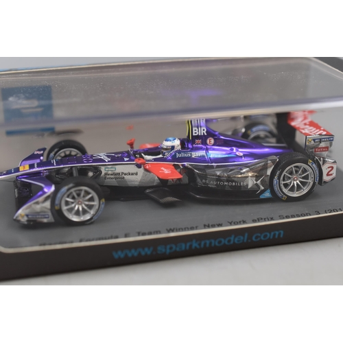 153 - Collectable, Boxed Spark Model DS Virgin Racing Formula E Team Winner New York ePrix Season 3 ( 2016... 