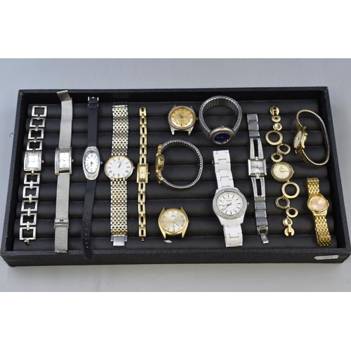 62 - Mixed Selection of Watches to include Bvler, Lorus, Fossil, Citizen, Ascot and more