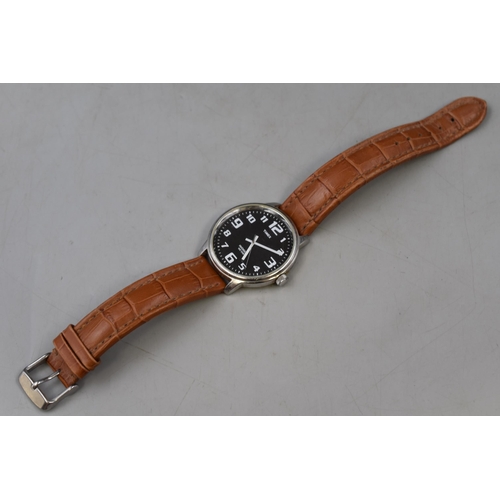 72 - Timex Indiglo Gents Watch Complete with Leather Strap