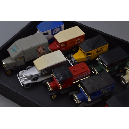 166 - Collection of Unboxed Die-Cast Vintage Vehicles Depicting Haulage, Arnotts, BSA, Yorkshire Post, Gol... 