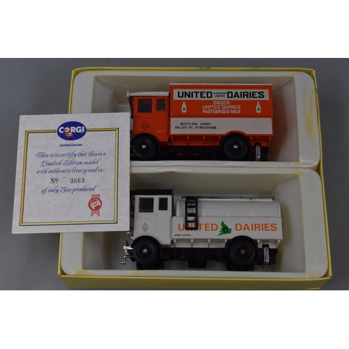 169 - Four Boxed Die Cast Models to include Corgi AEC Cabover and Tanker, Corgi Thorn Croft, Corgi AEC 508... 