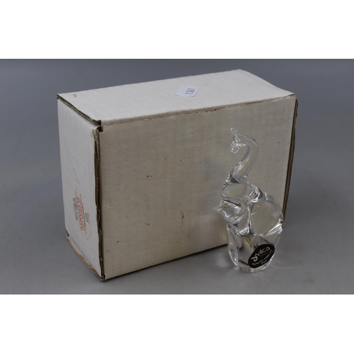 79 - A Boxed Vilca Crystal Elephant Figure, Approx 4