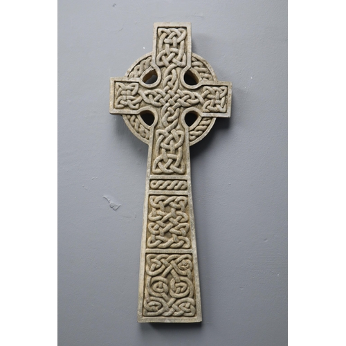 336 - Vintage Stone Celtic Cross 22