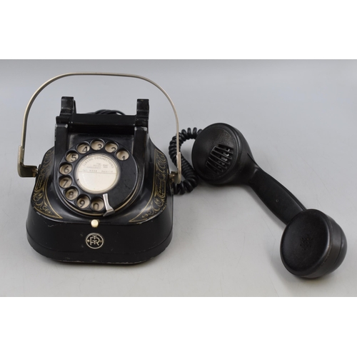 341 - Original Bakelite Bell Rotary Dial Telephone with Modern Lead