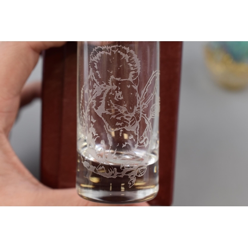 91 - A Royal Crest 'Aero' Paperweight, With Squirrel Glass