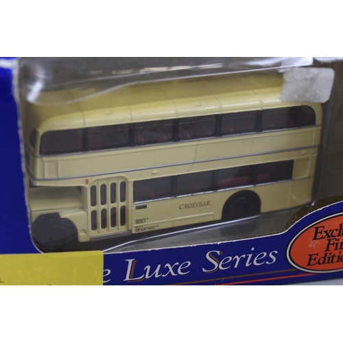 173 - Four Boxed Die Cast Models by Gilbow Exclusive First Editions. Includes North Western, London Transp... 