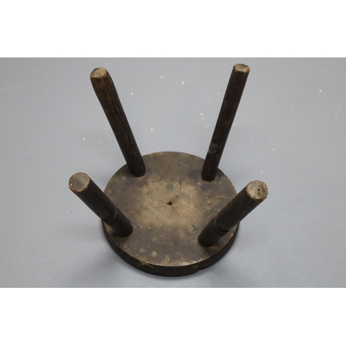 353 - Antique Wooden Farming Milking Stool (Approx. 9