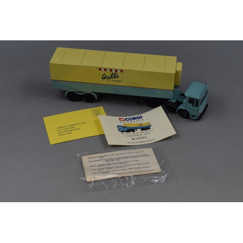 185 - Boxed Corgi Classics Limited Edition Walls Ice Cream Lorry