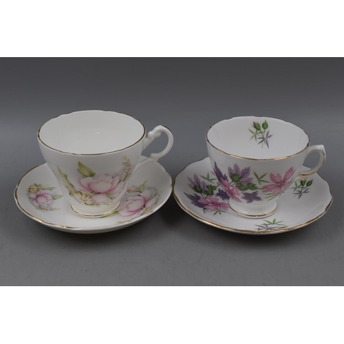 384 - Two Part China Tea Sets. Includes Eight Piece Colclough Set, And Sixteen Pieces of Royal Stuart