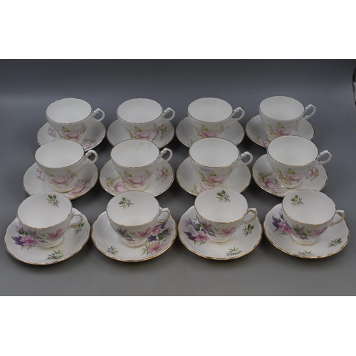 384 - Two Part China Tea Sets. Includes Eight Piece Colclough Set, And Sixteen Pieces of Royal Stuart