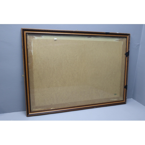 392 - A Large Wooden Glazed Picture Frame, Sized For A0 Picture. 128cm x 92cm