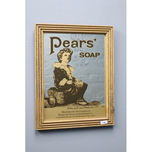 404 - Pears Soap Framed Advertising Mirror (14