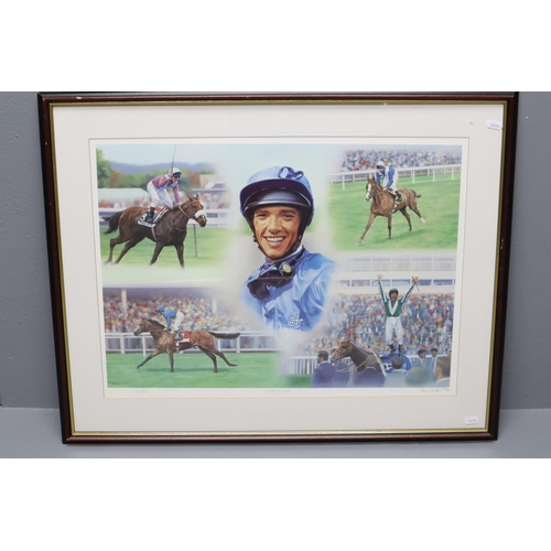 411 - Frankie Dettori Limited Edition Signed Print titled Frankie Favourites No 676/850 by Stephen Smith a... 