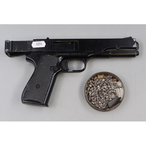 213 - G.10 Repeater 1.77 Cal Pistol complete with tin of Pellets