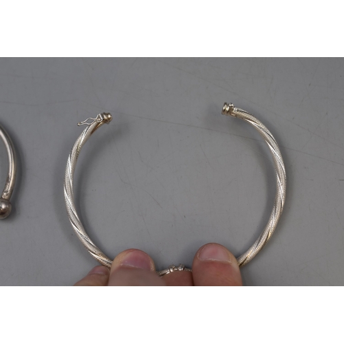 221 - Two Silver 925 Bangles