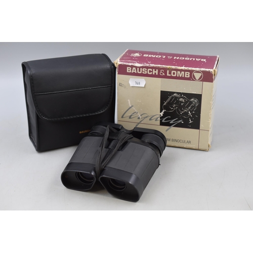 435 - Bausch & Lomb 7-15 25mm Compact Zoom Binoculars Complete with Case and Box