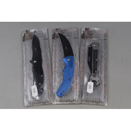 439 - Three Boxed New Fishing Knives