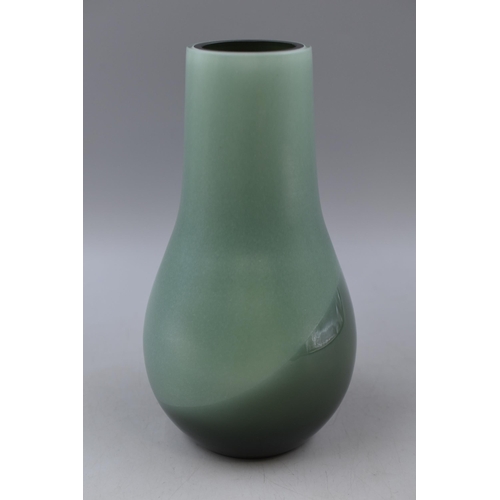 262 - A Caithness 'Touchstone' Gourd Vase, In Two Tone Green. Designed By Gordon Hendry. Approx 9