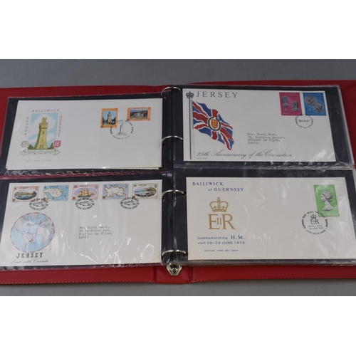 469 - Folder containing a Selection of Jersey Post Decimal First Day Stamp Covers